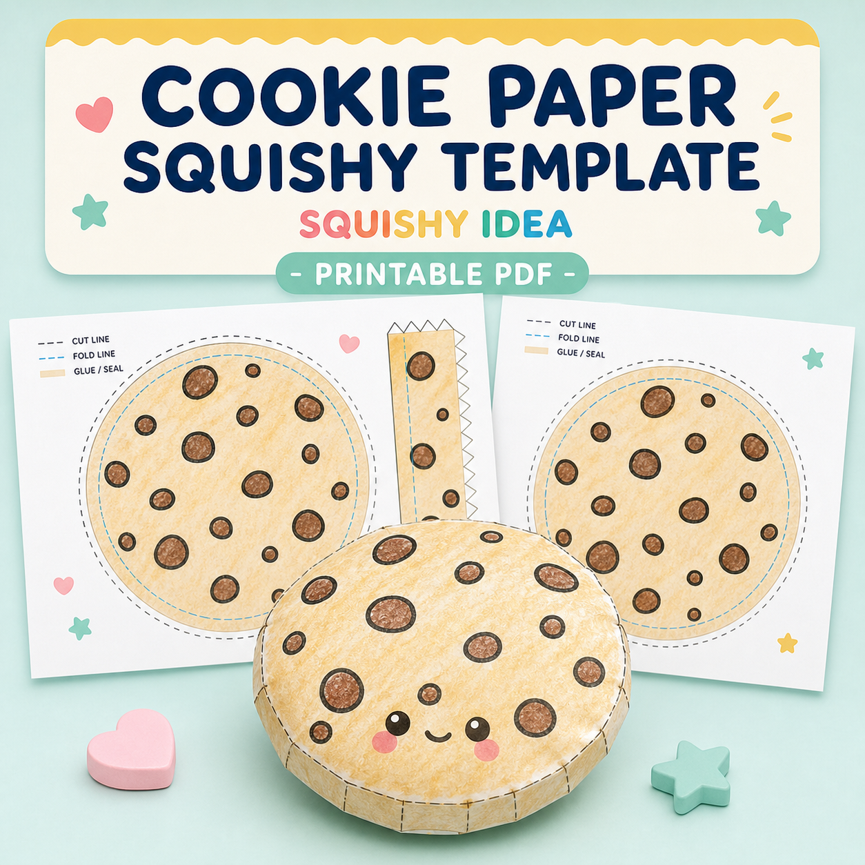 Cookie Paper Squishy Template